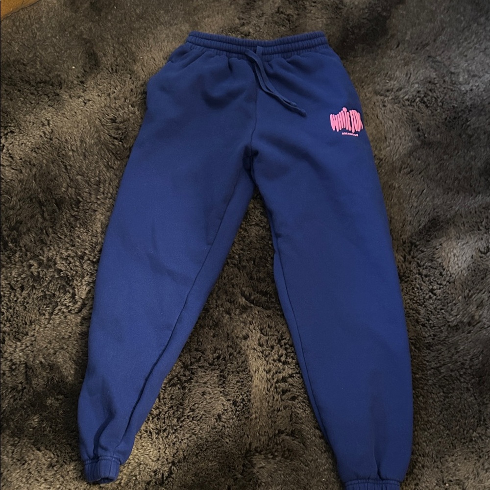 White fox sweatpants size extra small